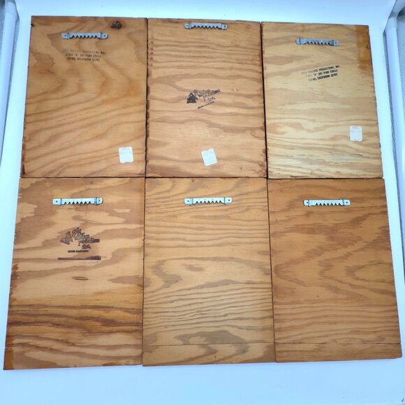 Lot of 6 Vintage Zodiac 1969 David Palladini Wooden Wall Art Print Hippie Rustic - Picture 13 of 16